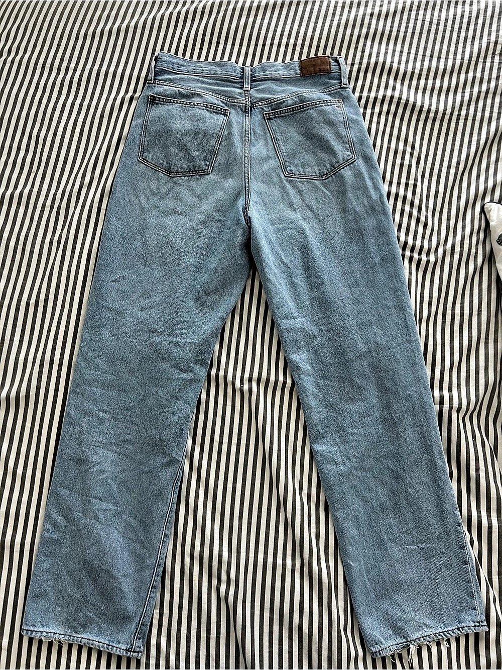 Madewell Baggy Straight Leg Jeans Blue Waist 29